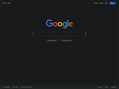 Google Mode Sombre